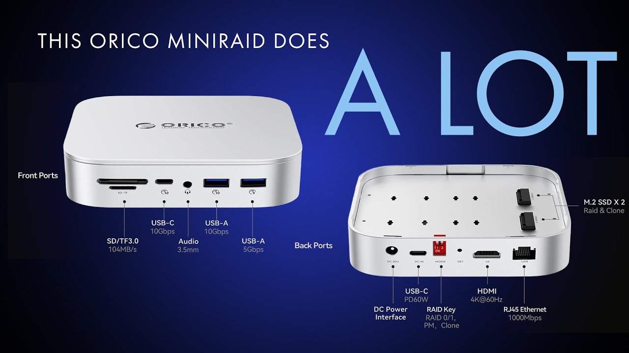 Усовершенствуйте свой Mac с помощью док-станции ORICO Mini Raid 10-в-1