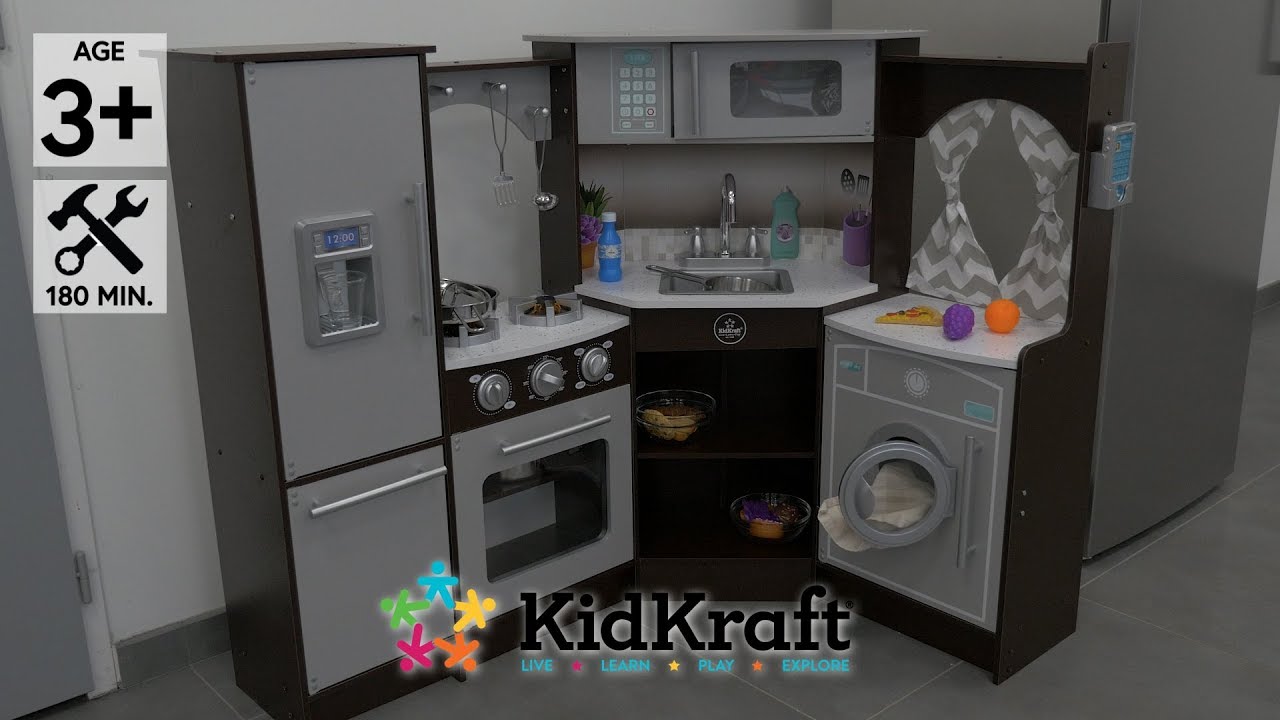 Kidkraft cuisine enfant Ultimate Corner avec son et lumières - Démo en français HD FR