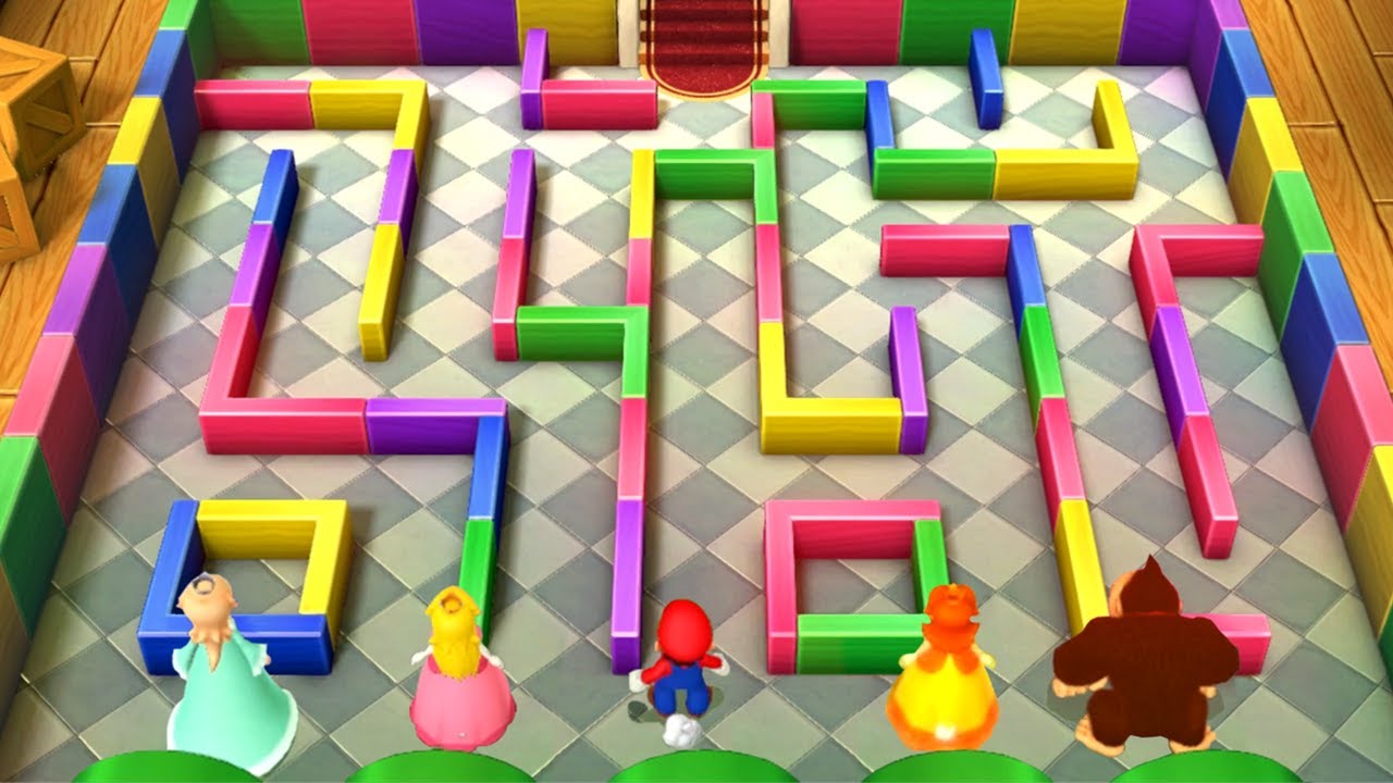 Mario Party 10 Minigames - Mario Vs Peach Vs Rosalina Vs Donkey Kong (Master Difficulty)