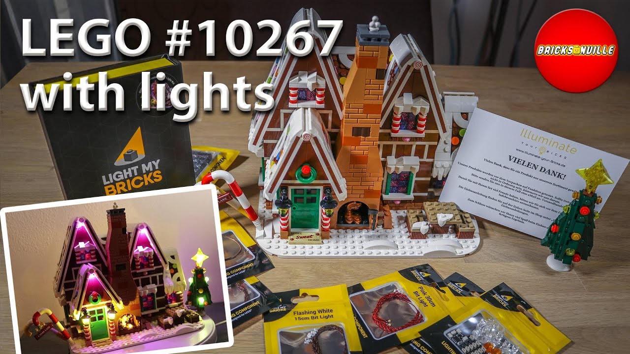 Lego 10264 Gingerbread House / Lebkuchenhaus mit Beleuchtung / LED lights