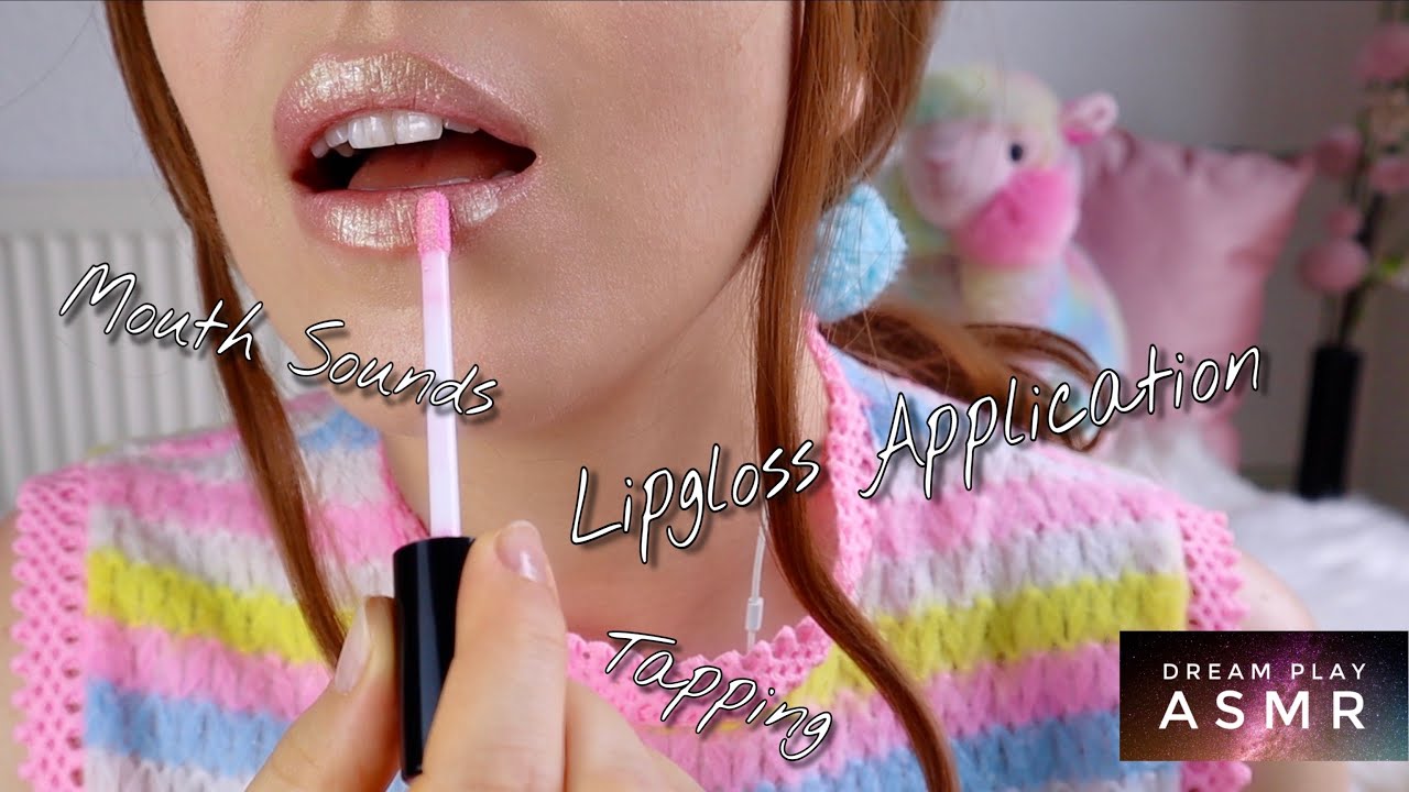 ★ASMR★ popping Mouthsounds & layering Lipglosses | Dream Play ASMR