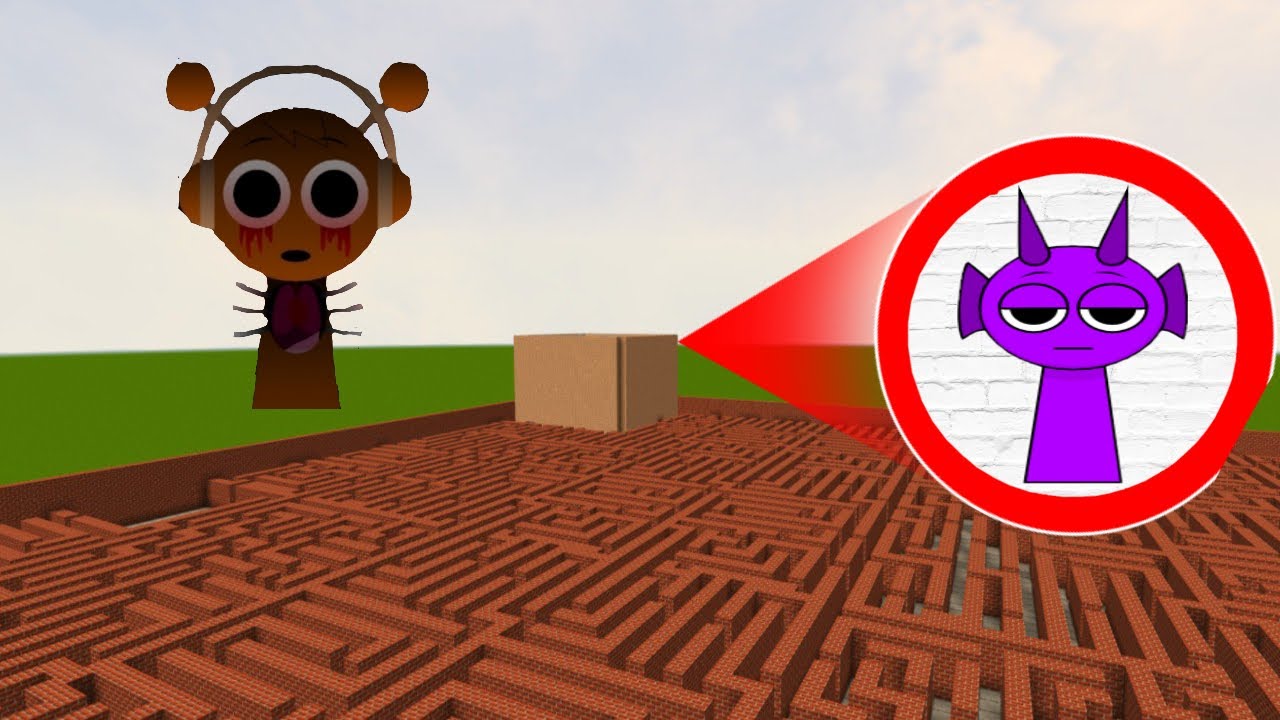 Maze Gmod All New Incredibox Sprunki Characters in Minecraft Minecraft Sprunki Maze