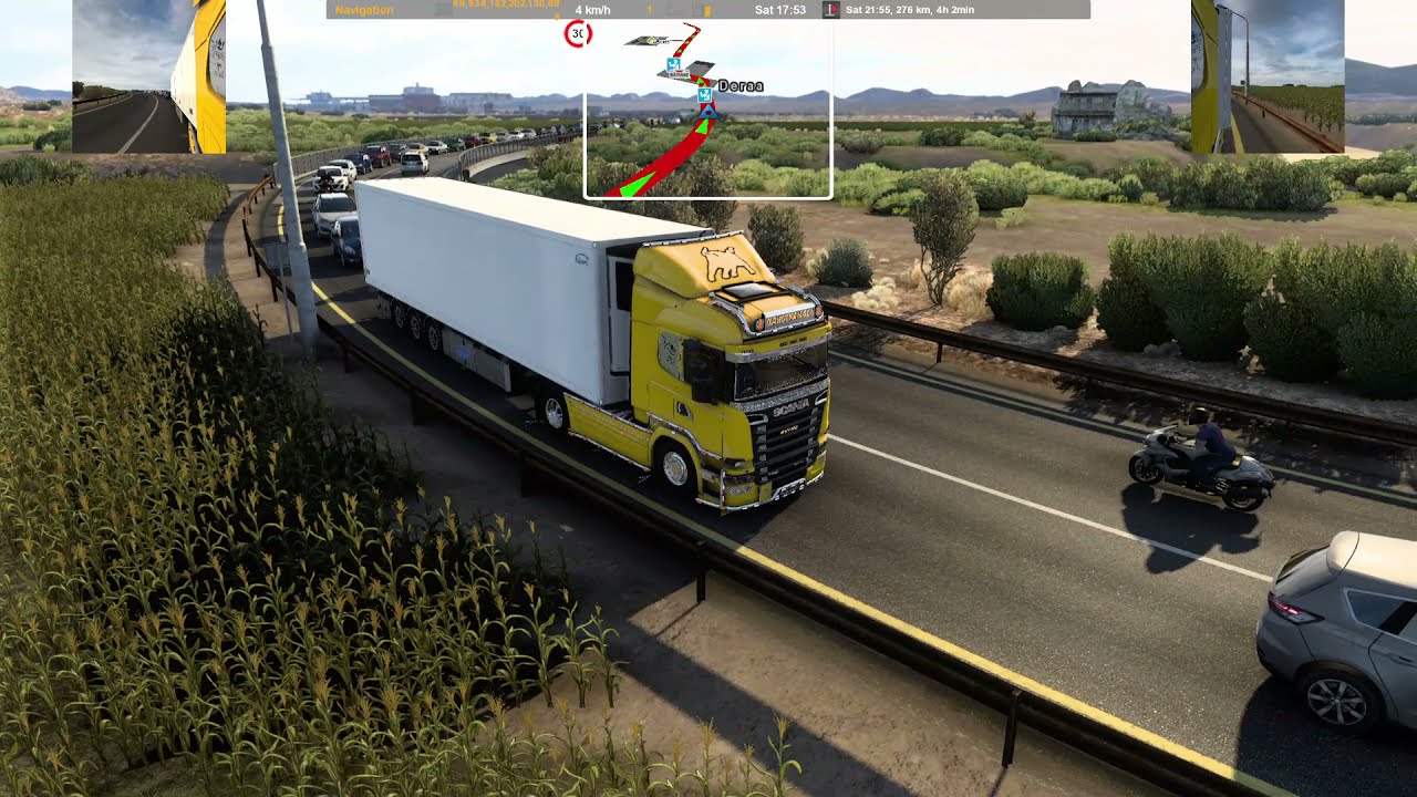 The Middle East Delivery| Amman-Nabatieh- 413KM| Scania R560| V8 Open Pipe| Promods| West Bank|1080P