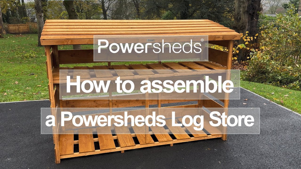 How to assemble a Powersheds Log Store - Powersheds Installation Video