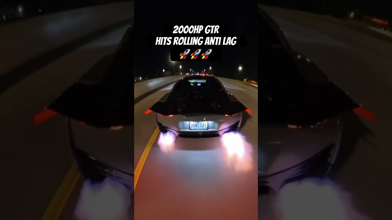 2000HP GTR ROLLING ANTI LAG 🚀🔥 #gtr #r35