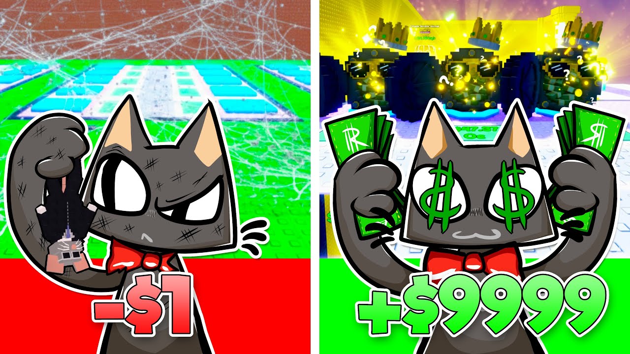 BASE DE $1 VS BASE DE +$99999 en ESCAPA del TSUNAMI por BRAINROT ROBLOX!
