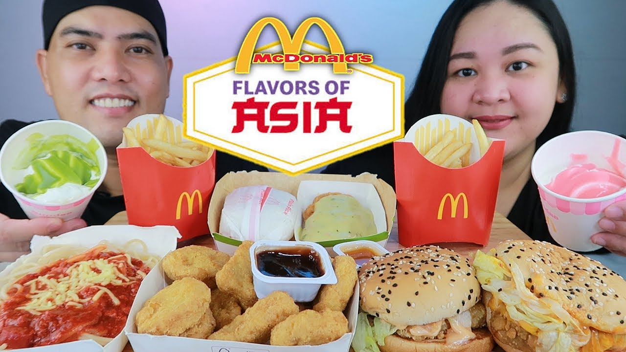 MCDONALD'S MUKBANG PHILIPPINES | Mcdo Flavors of ASIA Ebi Burger, K- Chicken Burger, Matcha Sundae