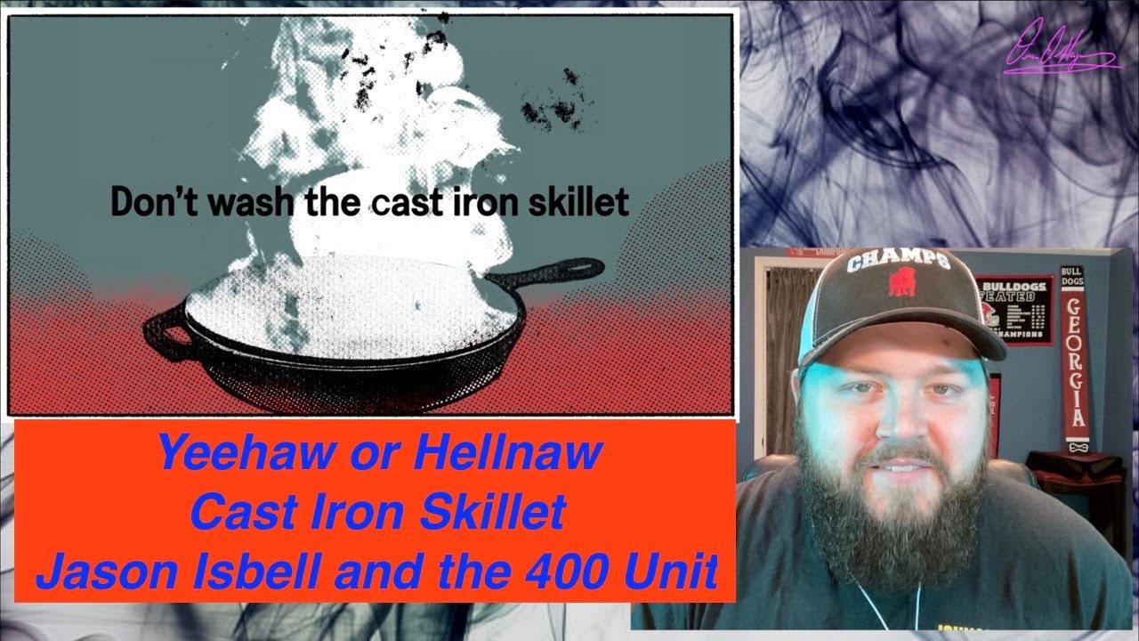 Yeehaw or Hellnaw Cast Iron Skillet By Jason Isbell and the 400 Unit