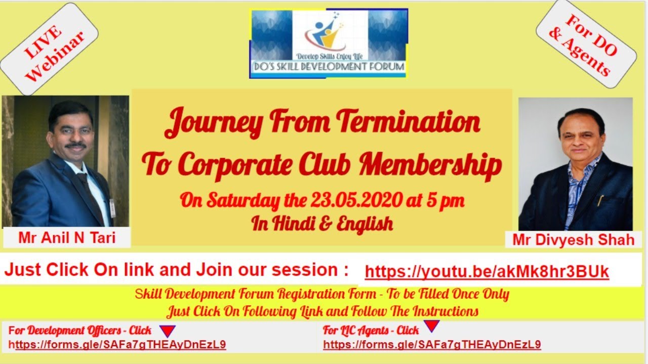 Journey From Termination To Corporate Club Membership