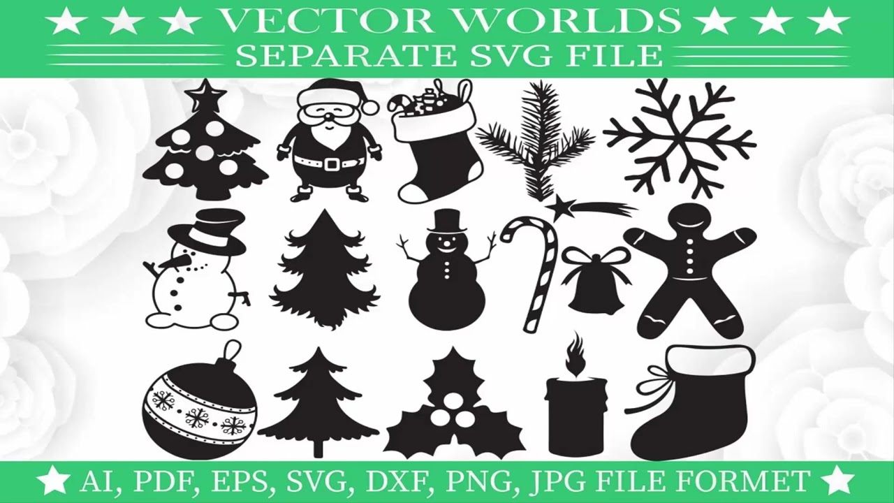 Merry Christmas SVG, Santa Clouse SVG | Template PSD