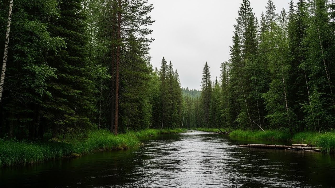 Tranquil River Flow 🌿 Soothing Nature Soundscape for Sleep and Stress Relief #483