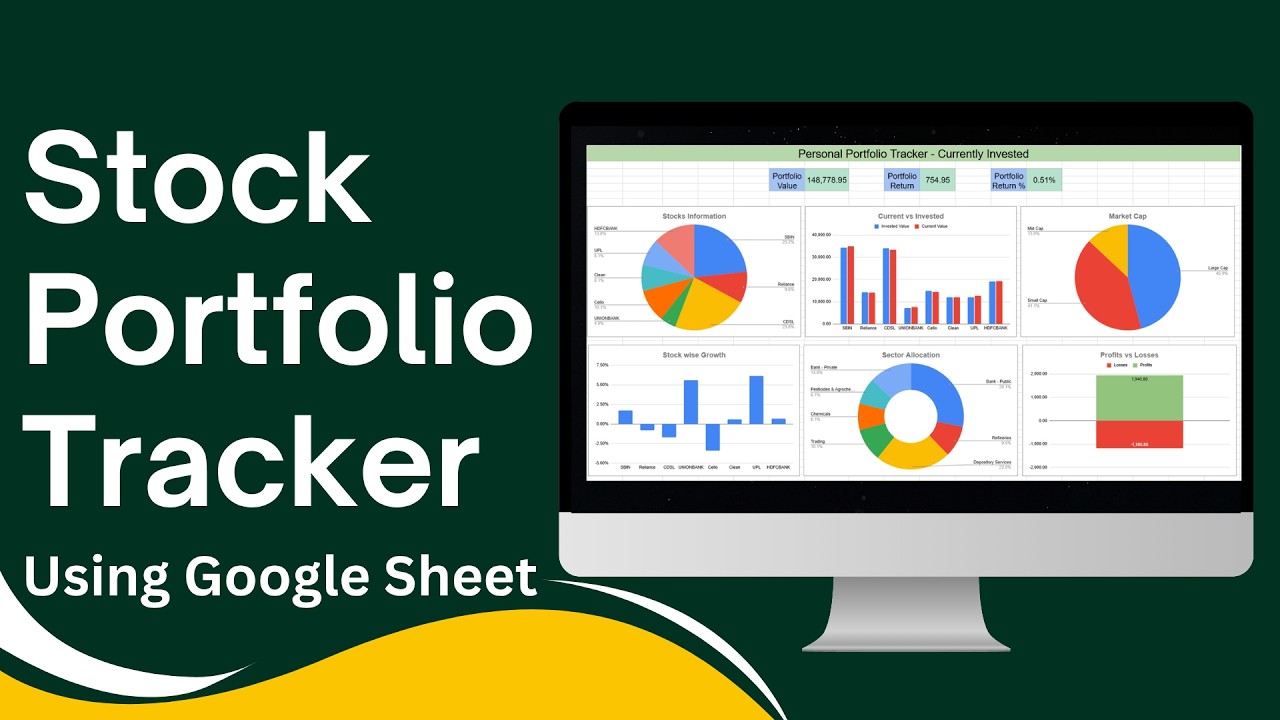 Stock Portfolio Tracker for Investors | Google Sheet Template