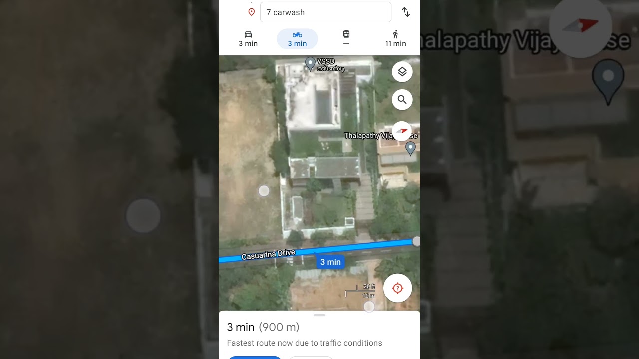 Thalapathy Vijay House Tour Google Views #shorts #ciniupdate #thalapathy