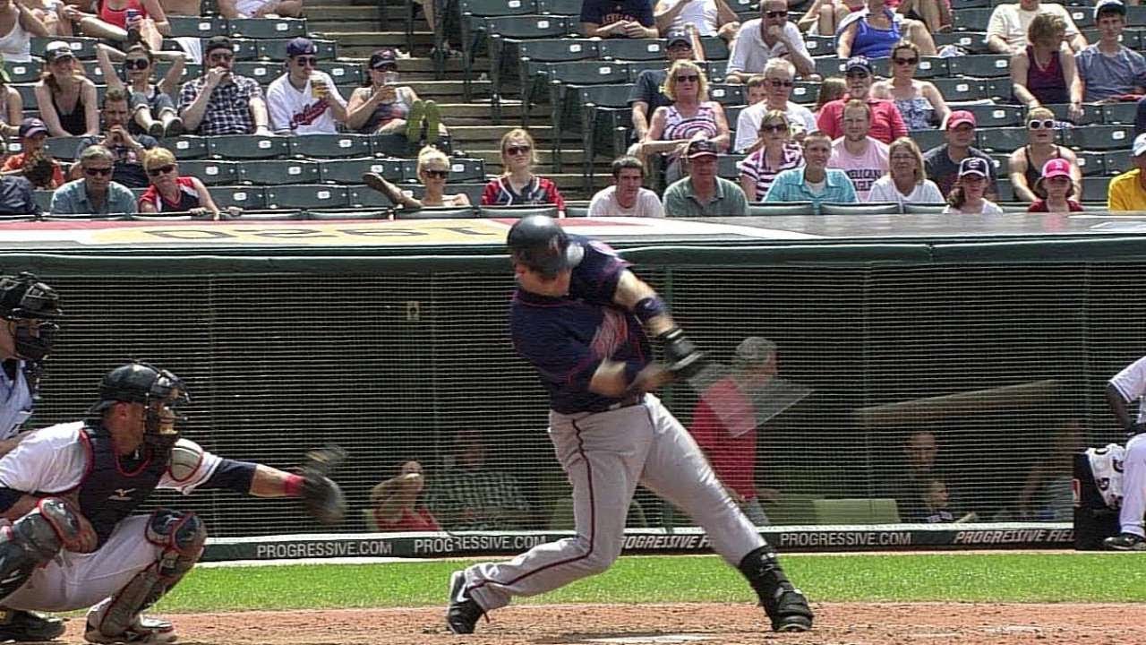 MIN@CLE: Willingham singles to give Twins a 4-2 lead