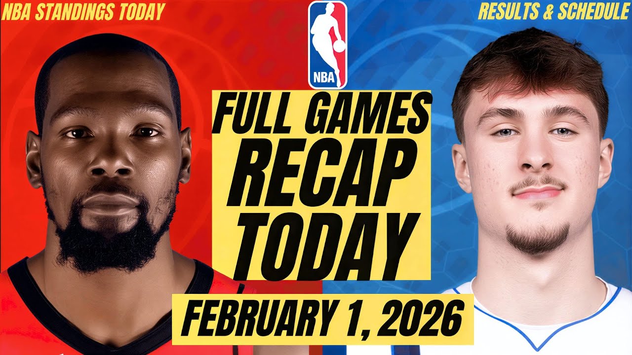NBA STANDINGS TODAY FEBRUARY 1, 2026 | NBA LIVE GAMES SCHEDULE | NBA RESULTS TODAY