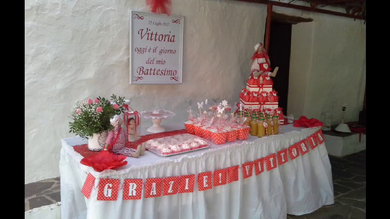 Allestimento per un Battesimo.SuJuale Orosei.
