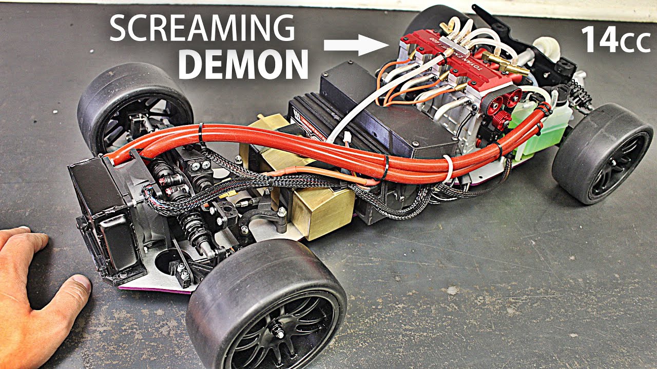 FOUR Cylinder 1/6th Scale RC Car Build - Cooling, Electronics, Mods & FIRST Test!