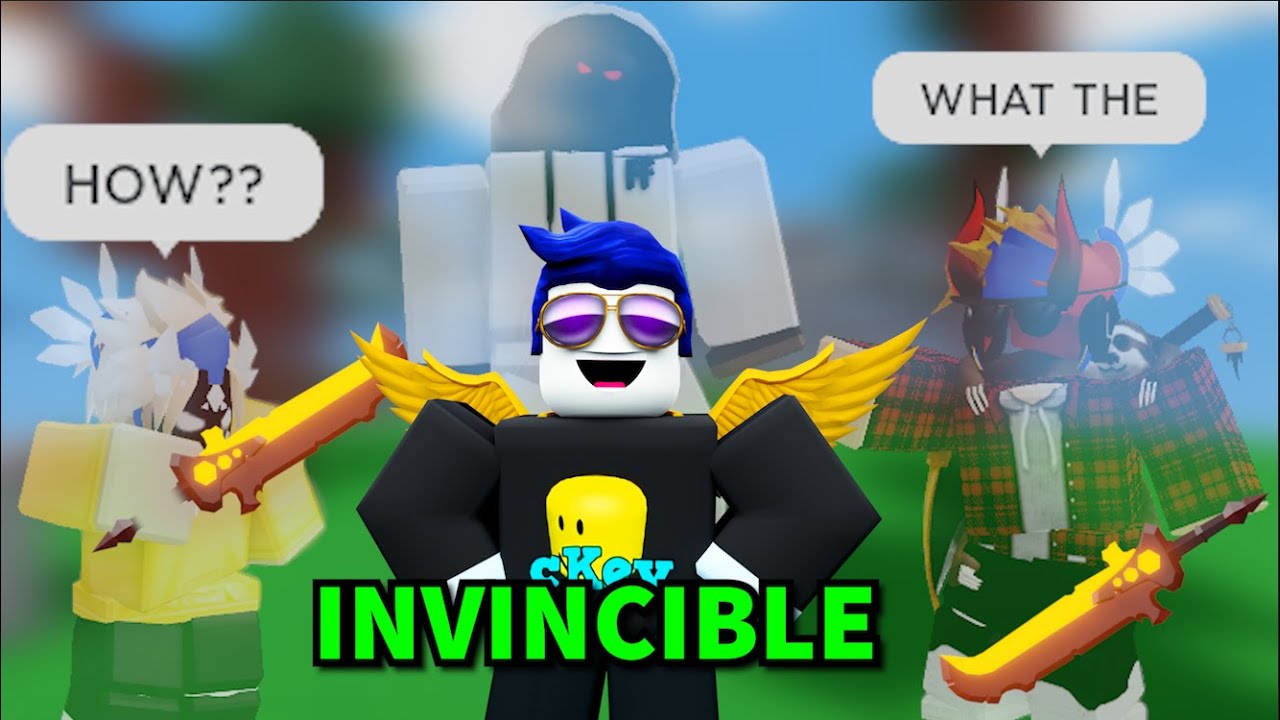 I became UNKILLABLE.. and trolled these youtubers (Roblox Bedwars)
