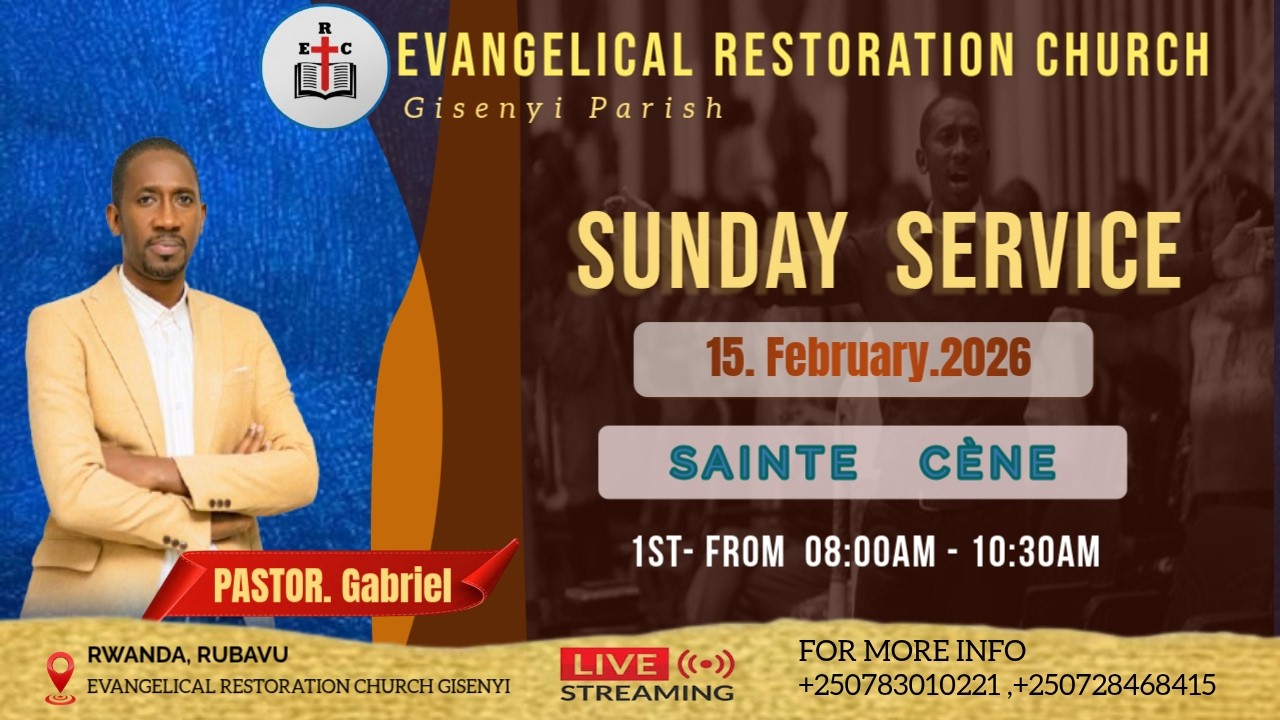 LIVE 🛑 ERC RUBAVU SUNDAY FIRST SERVICE 15.2.2026 WITH PASTER GABRIEL