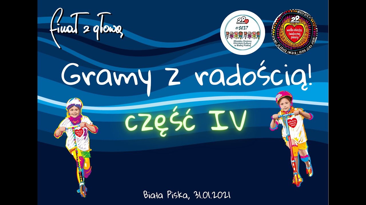 Gramy z radością - część 4   WOŚP Biała Piska