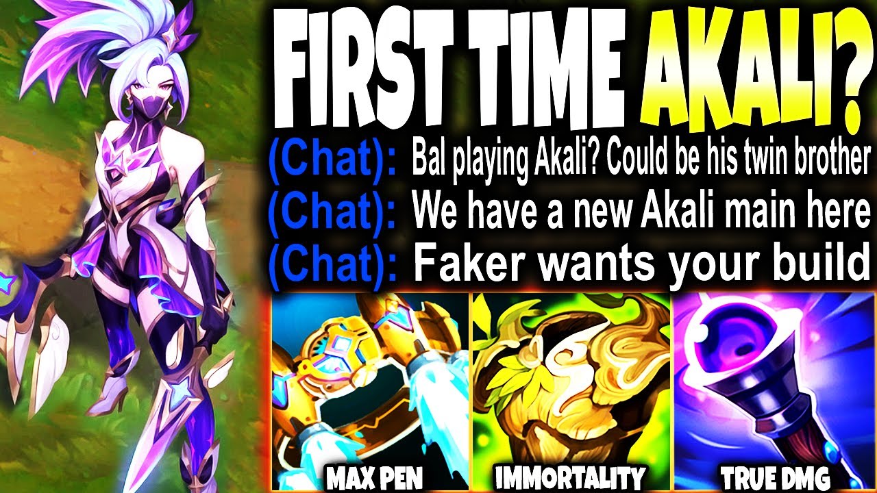 I picked Akali for First Time and CHAT WENT CRAZY ~ Akali Build Balorian Style 🔥 LoL Akali Gameplay