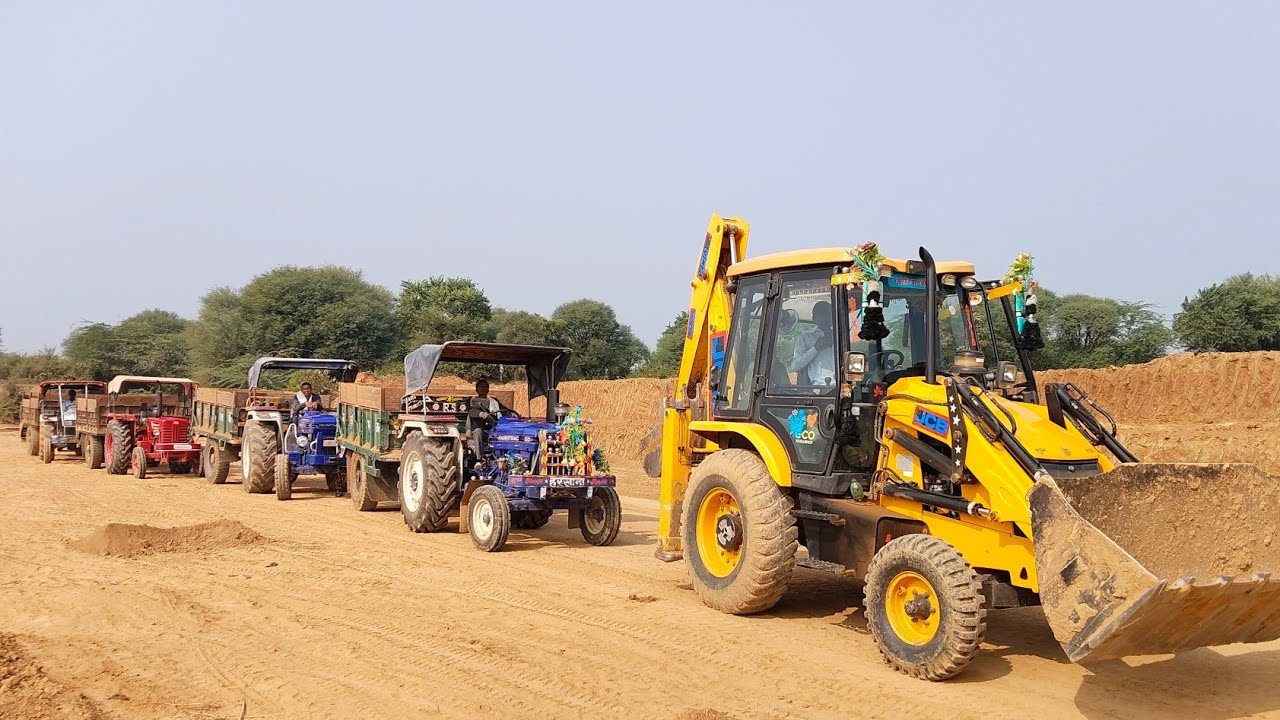 🚜💕🚜💕JCB 3DX plus  video #tractor Mahindra 475#tractor form 60#jcb BT loading working#jcbvideo 