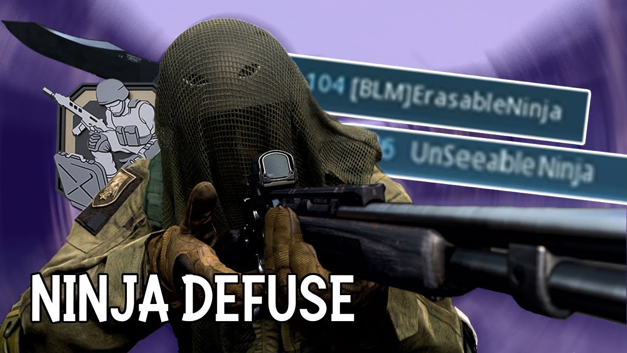 Ninja Defuse (Modern Warfare Epic & Funny Moments)-ErasableNinja and UnseeableNinja in my Game!!