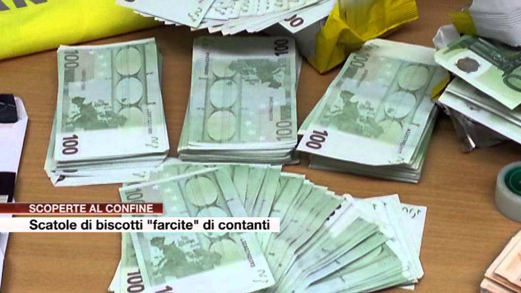 Etg - Frontiera, soldi nascosti nelle scatole di biscotti