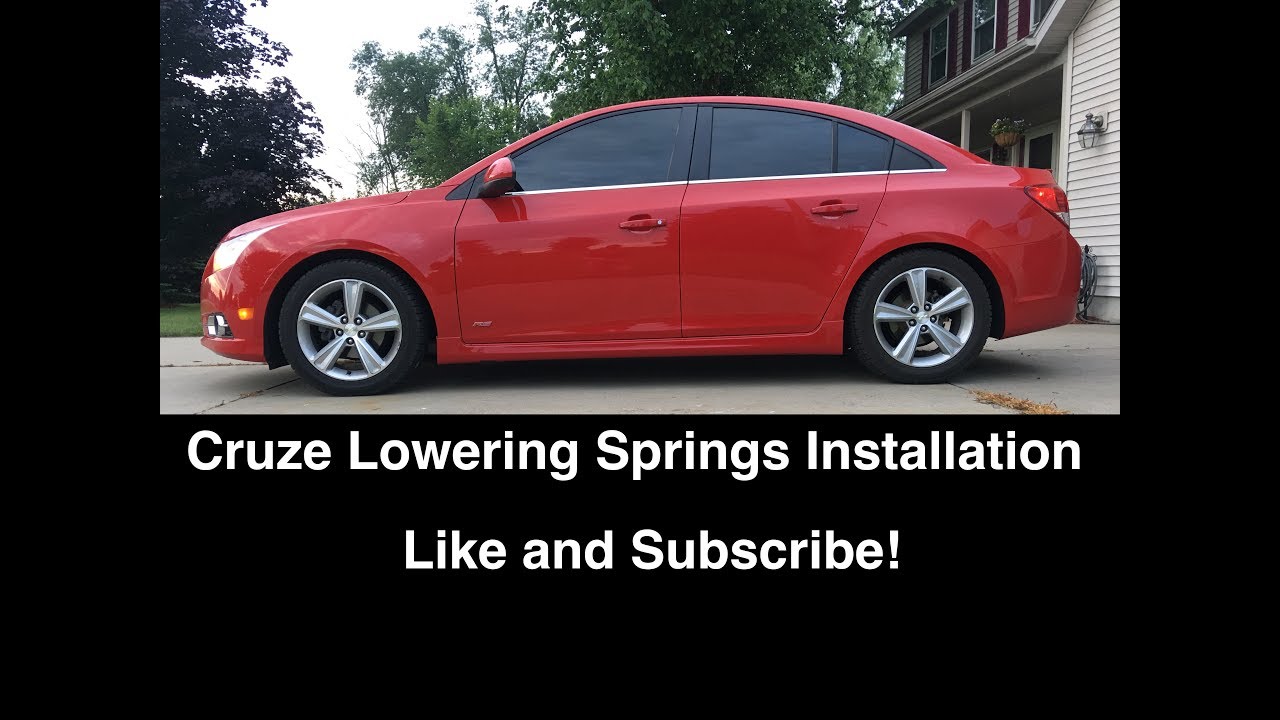 Chevy Cruze / Sonic Lowering Springs Install DIY - B&G, Eibach, H&R, Vogtland