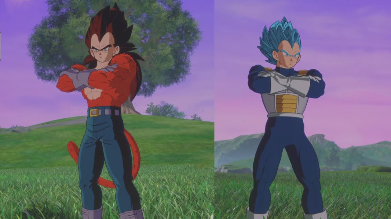 Ssj4 Vegeta vs Ssj Blue Vegeta - REQUESTED BATTLE - Dragon ball sparking zero