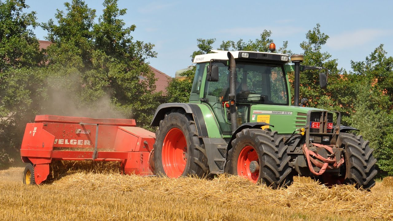 Fendt Favorit 514C & Welger AP730 - Jurgen Baeke - Willems - stro persen