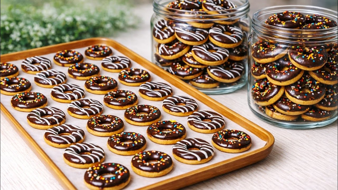 KUE LEBARAN TERMUDAH CUMA 2 BAHAN | MINI DONUT COOKIES