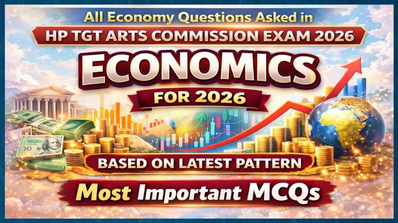 All Economy Questions Asked in HP TGT Arts Commission Exam 2026 of HPRCA 