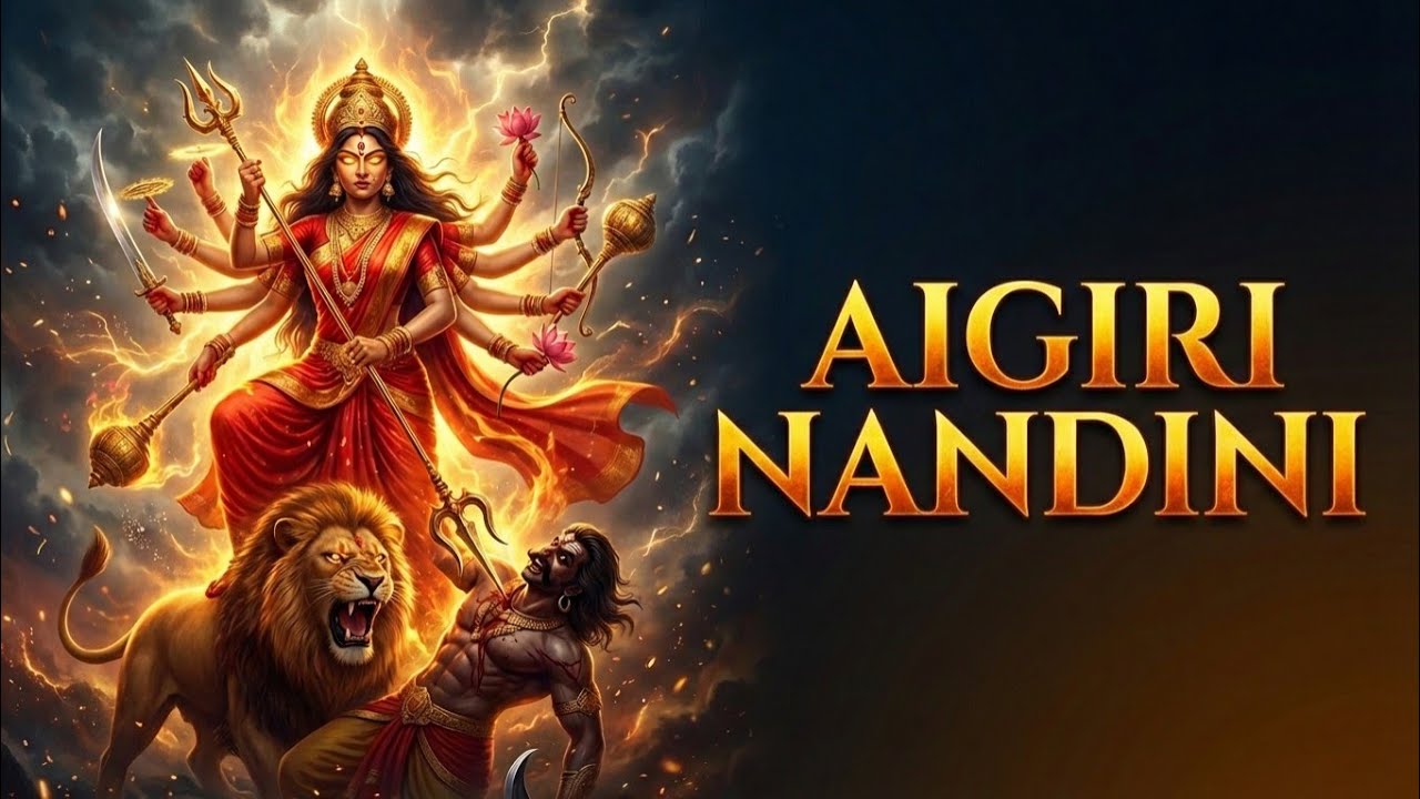Aigiri Nandini 🔥 Mahishasur Mardini Stotram | Powerful Durga Maa Chant for Shakti & Protection