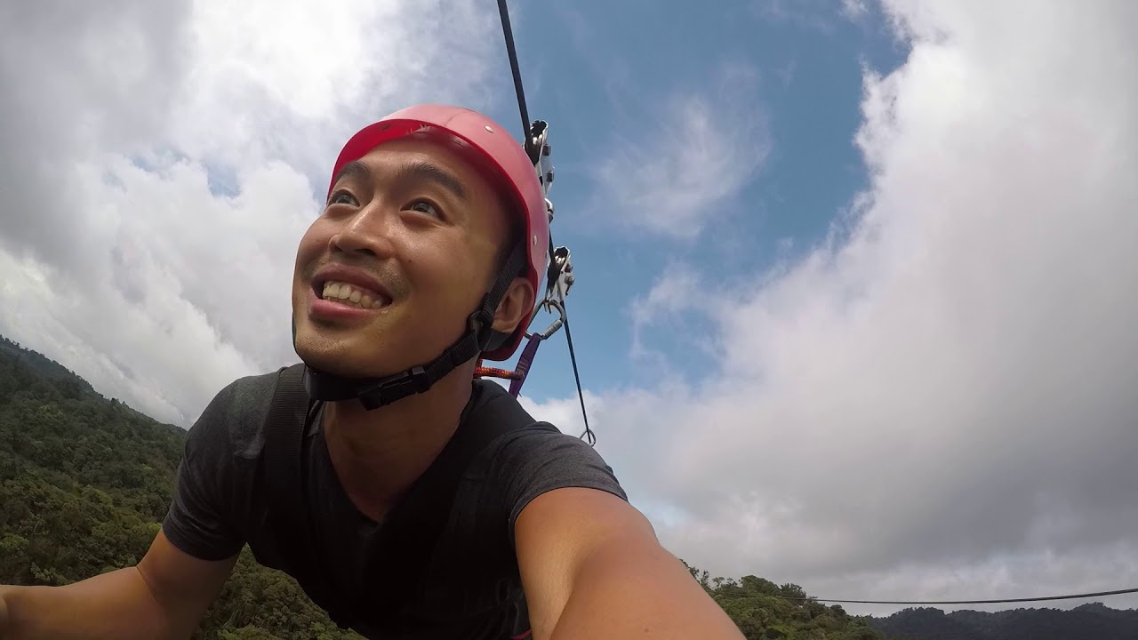 World's Longest Zip Line 2000M / 1.2 Miles in Costa Rica Monteverde