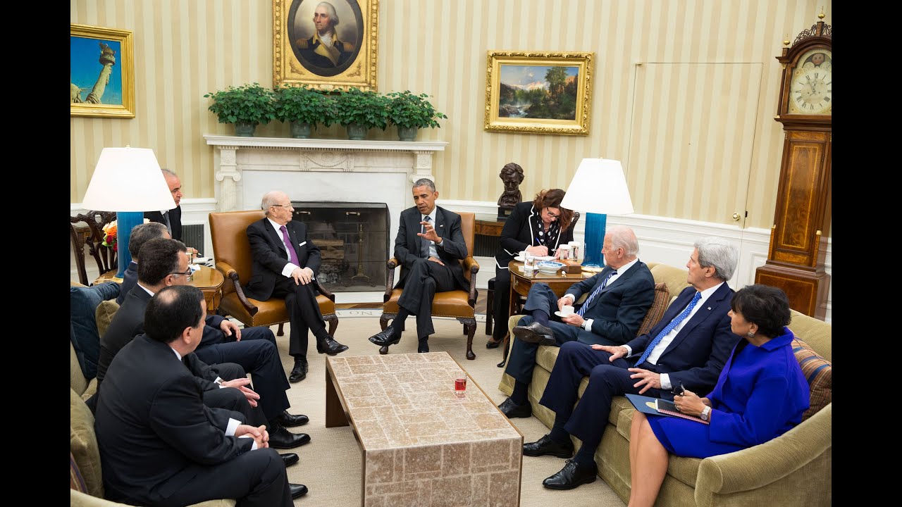 President Obama Meets with the President of Tunisia