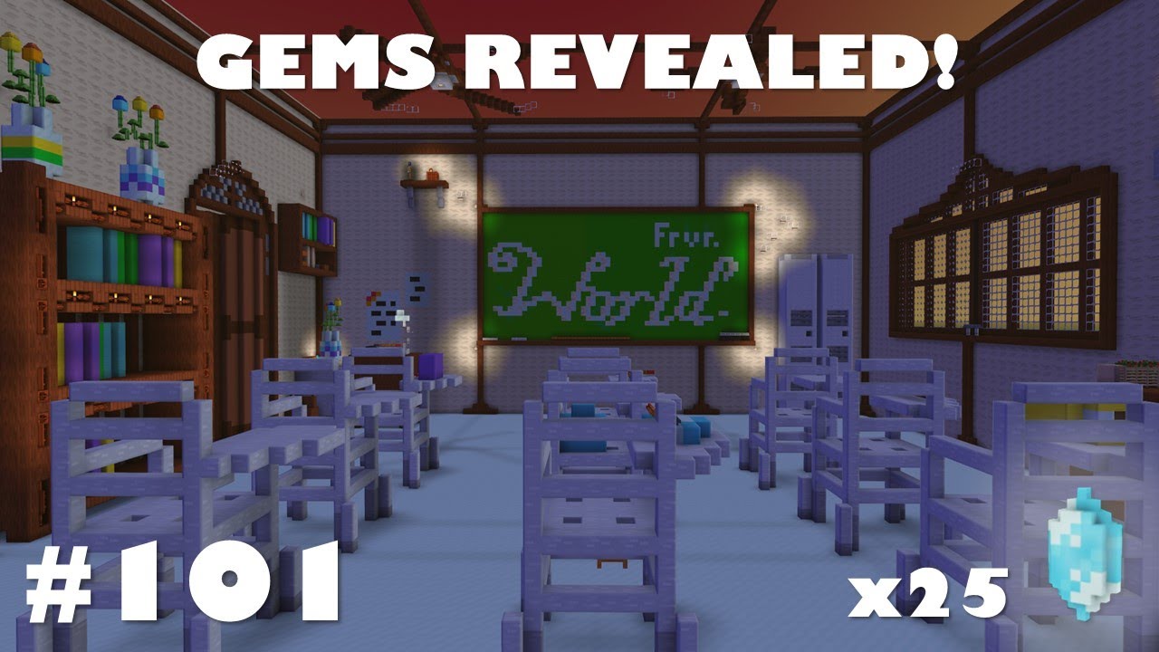 25 More GEM Locations! Build Contest 101 - Small in a Big/School | Worlds FRVR