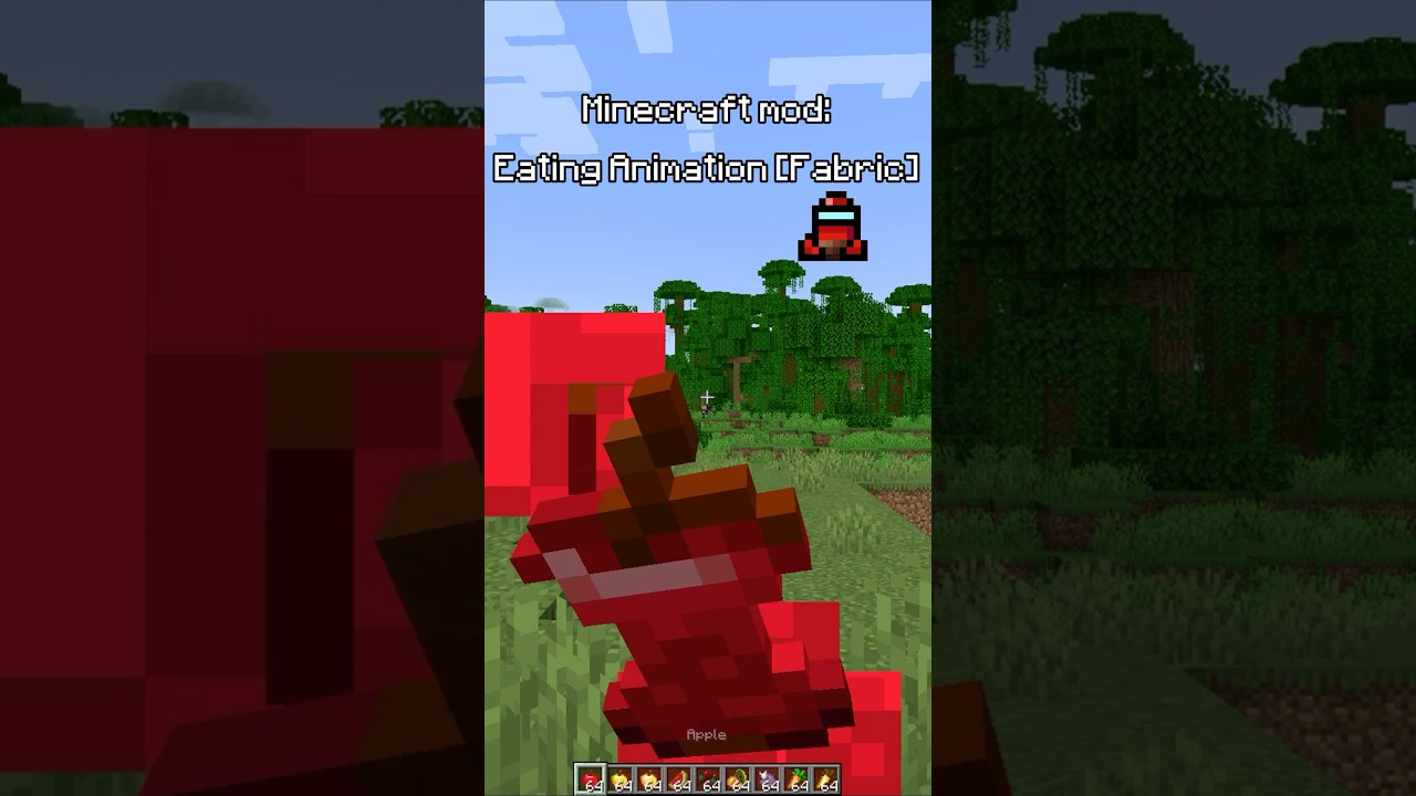 Eating Animation mod 1.18-1.21.1 for fabric! #minecraftmod  #theone_ss #minecraftfabric  #modvanilla