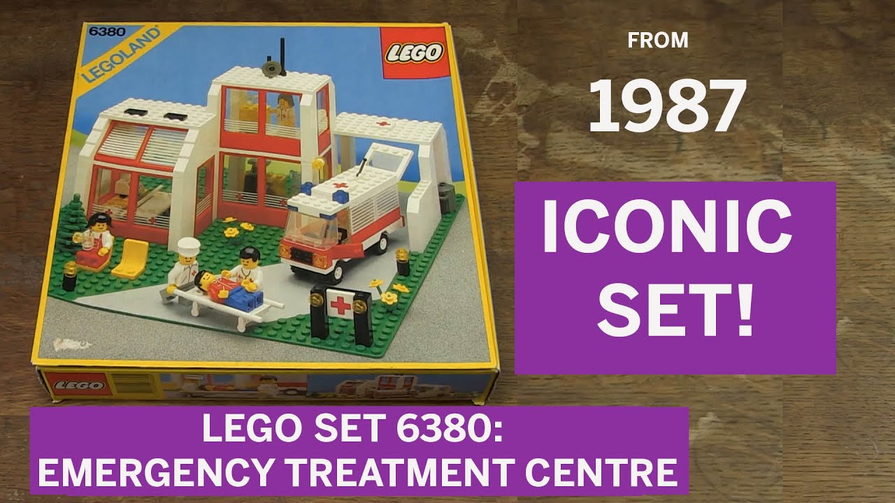 Распаковка, сборка и обзор культового набора Lego 6380: Центр неотложной помощи 1987 года! #lego