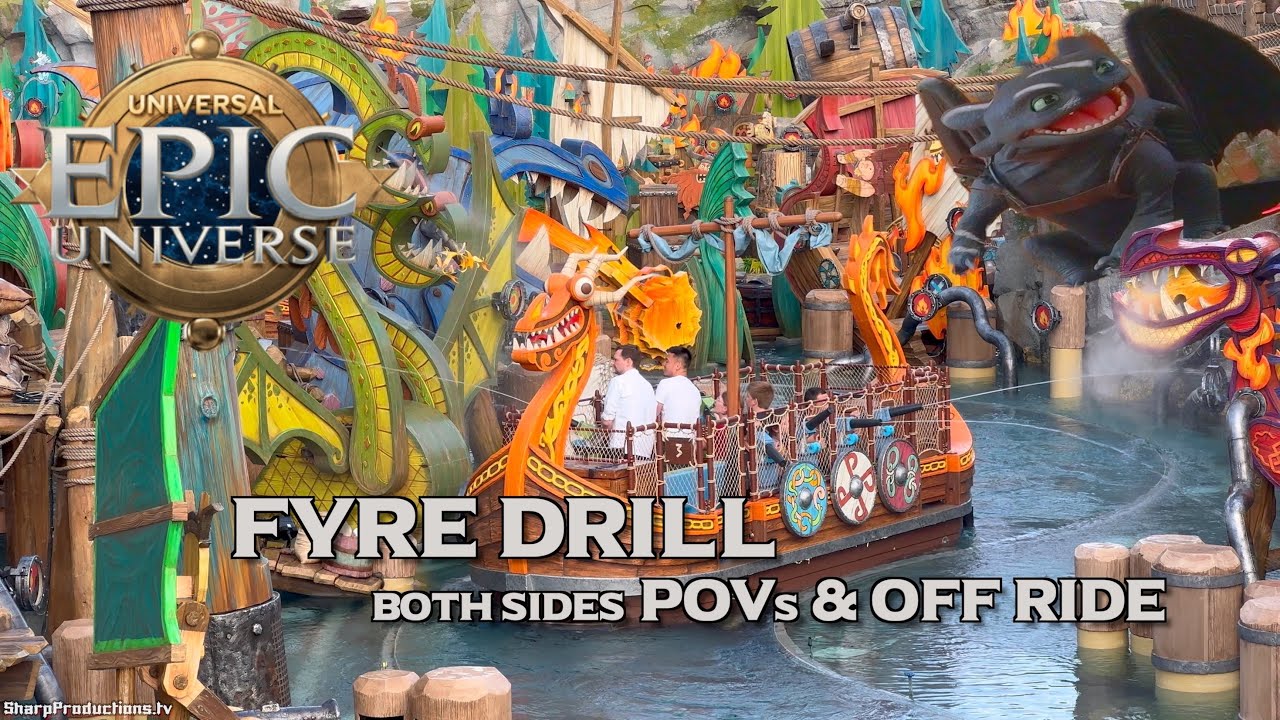 Fyre Drill Boat Water Ride at Universal Epic Universe - Orlando, Florida