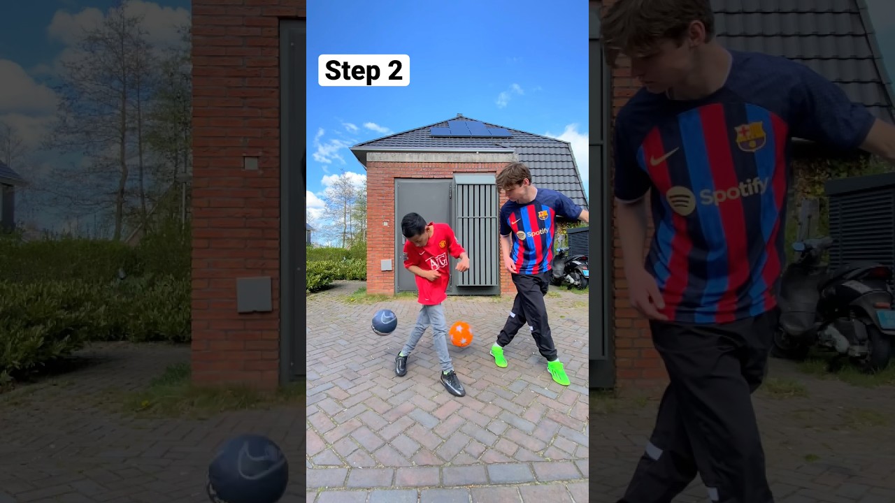MINI RONALDO LEARNS FOOTBALL SKILLS!