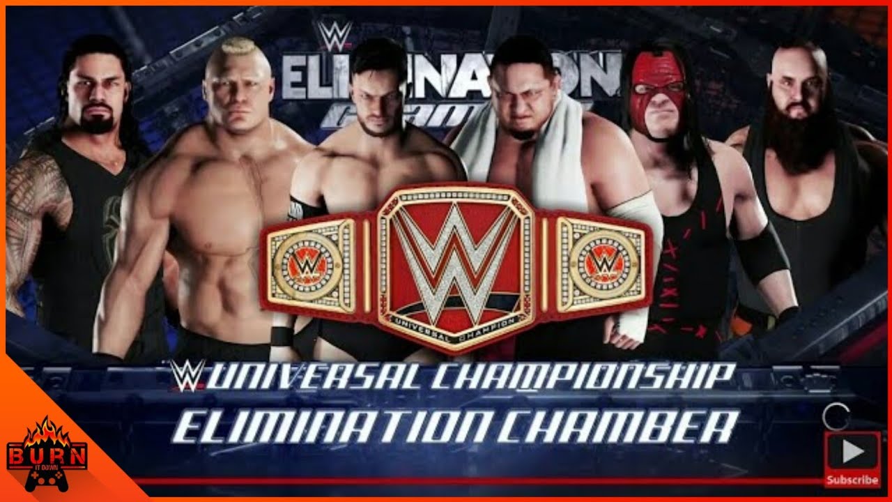 WWE 2K18 UNIVERSAL CHAMPIONSHIP ELIMINATION CHAMBER MATCH 2018