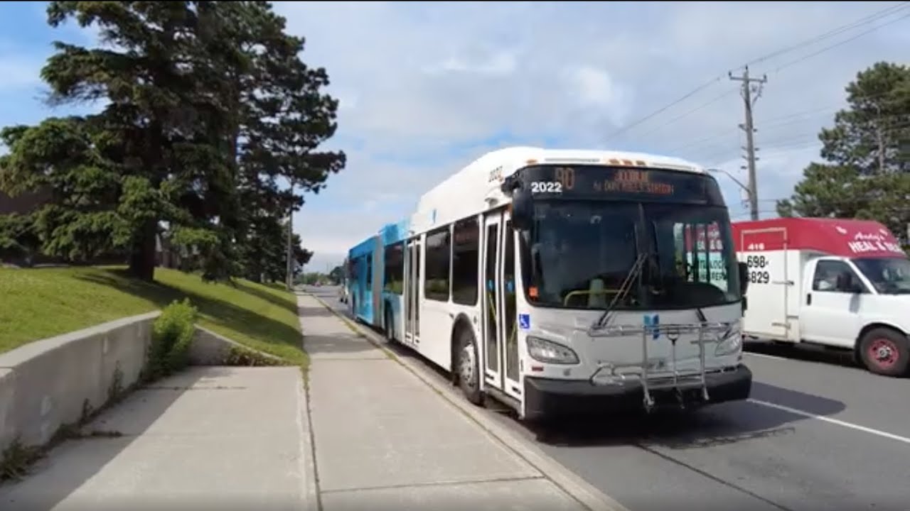 TTC 90 Leslie YRT Bus Ride #2022 from Steeles East to Seneca Hill Dr (June 10th, 2024)