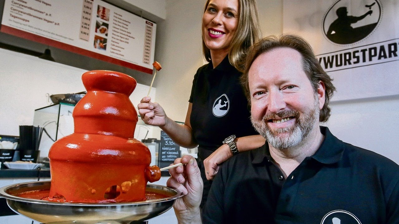 Hier sprudelt ein Currywurstbrunnen