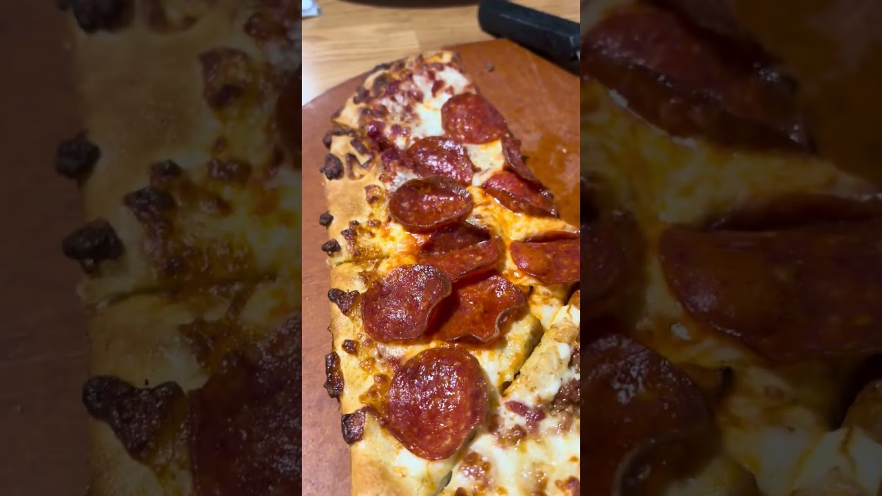 My son Damian & mine Valentine’s Day dinner at Pizza Hut tonight for Valentine’s Day 
