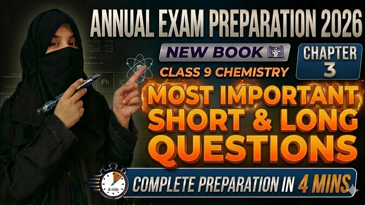 Class 9 Chemistry Chapter 3 | Chemical Bonding | Most Important Short & Long Questions | New Book
