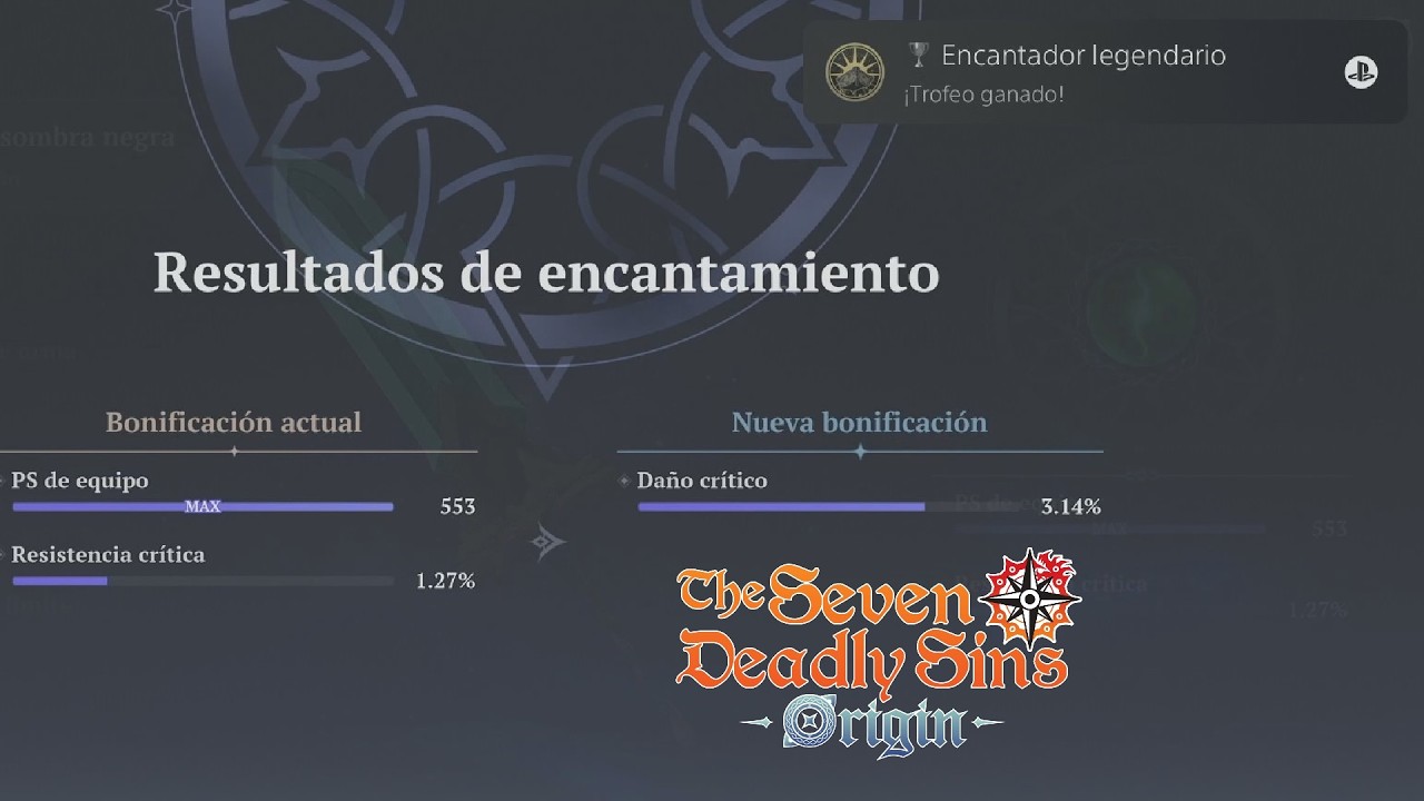 Legendary Charmer (Silver Achievement/Trophy) The Seven Deadly Sins: Origin