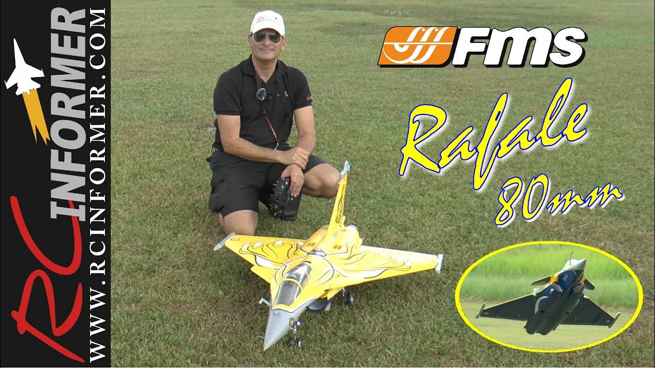 FMS RAFALE High ALPHA Flight, KMRC Universal Afterburner, New RCG Nozzles, CNHL, SPEKTRUM & RT LIPOS