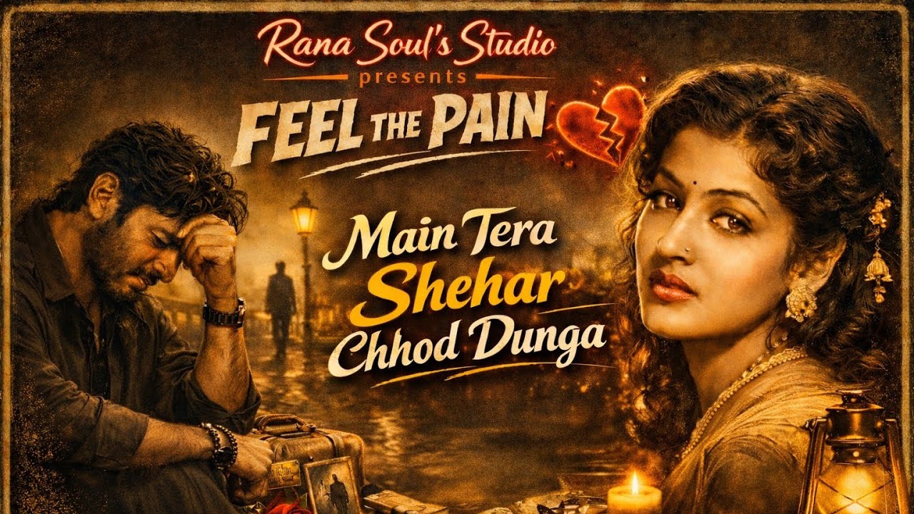 Main Tera Shehar Chhod Dunga 💔 | Heartbreaking Hindi Sad Song | Soft Pop Ballad