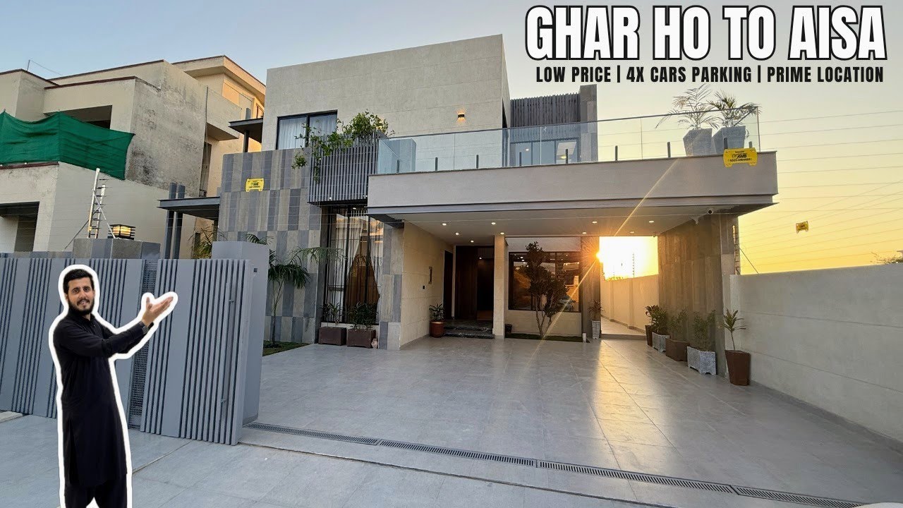 1 Kanal (50'x90') Lowest Price PURE MODERN House For Sale | ZERO ELECTRICITY BILL | B-17 Islamabad